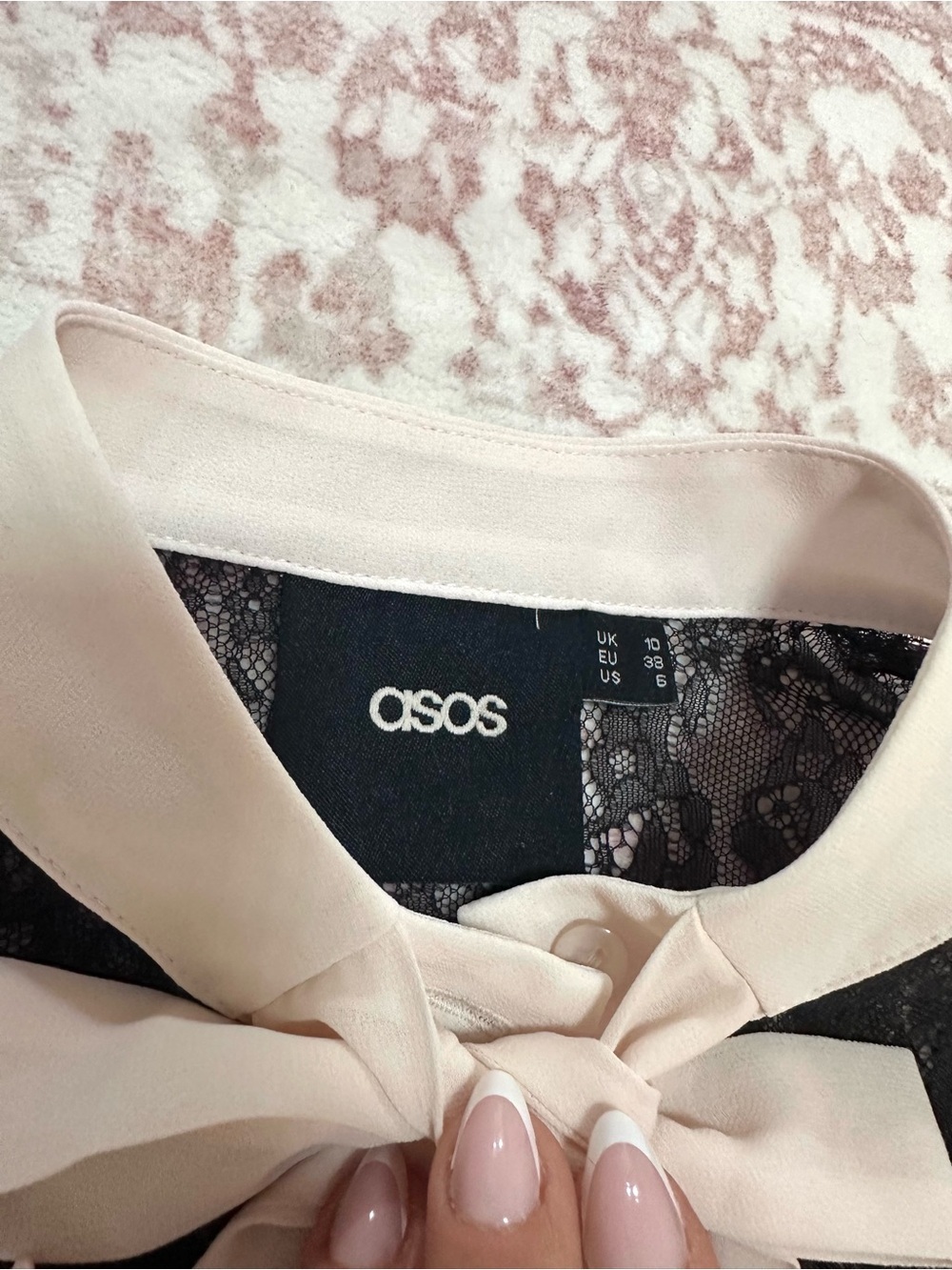 ASOS ๐ค Sheer Lace Buttoned Blouse - Picture 6 of 15